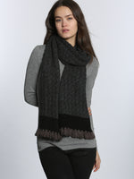 Cable Fringe Scarf