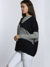 Wide Chic Vee - Navy